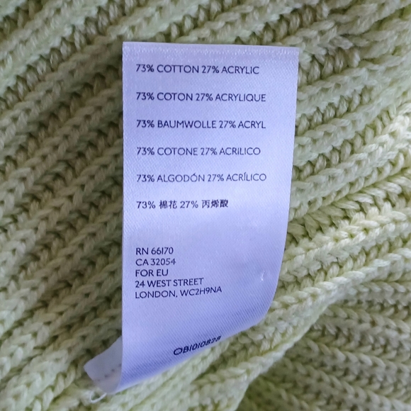 NEW! Free People L green oversized peplum turtleneck sweater - Picture 10 of 11